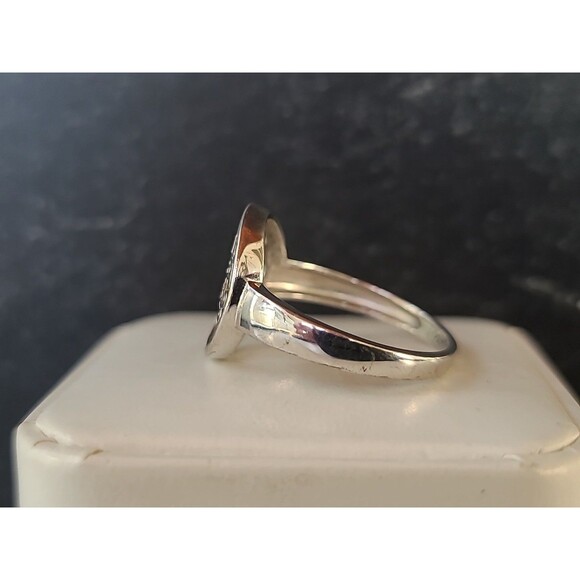 925 Sterling Silver Tree Of Life Ring, Size US 10.5, Vintage - Picture 4 of 10